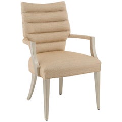 Fantástico Sillón de Madera Maciza Brazos Acolchados Brazos y Pies Lacados
