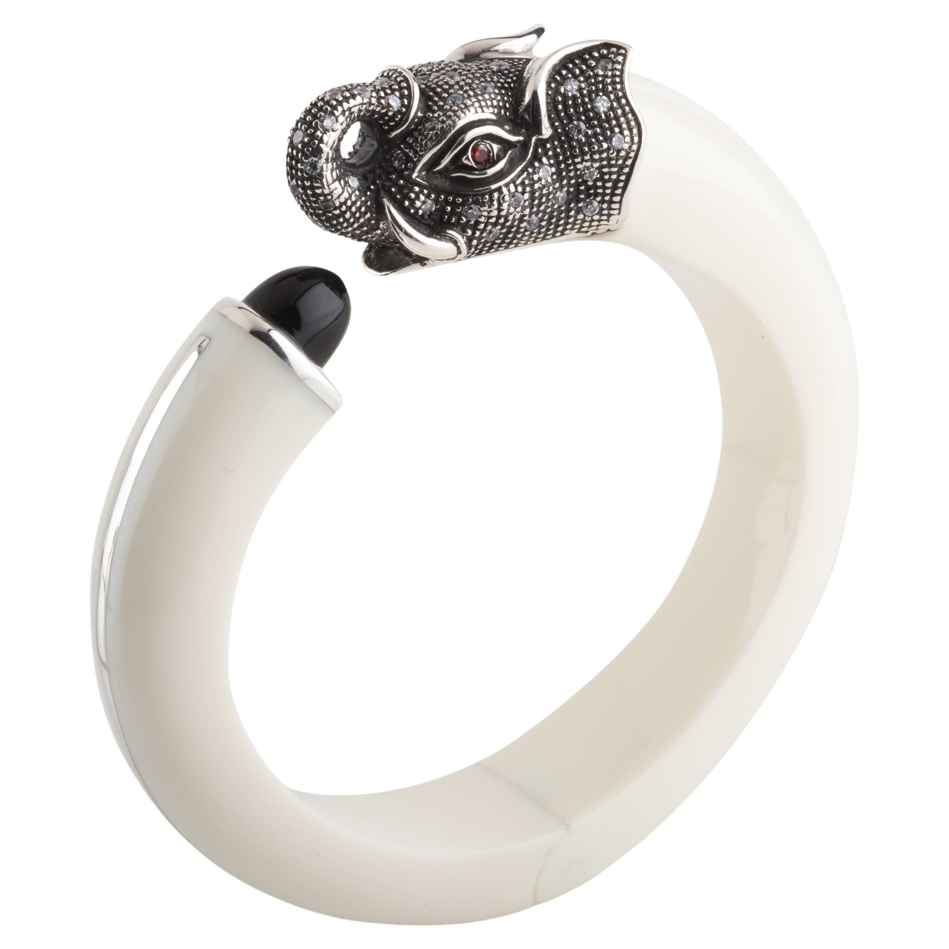 Fantastic Art Deco - (limited edition) Miriam Salat (MIRIM) Elephant bangle  For Sale