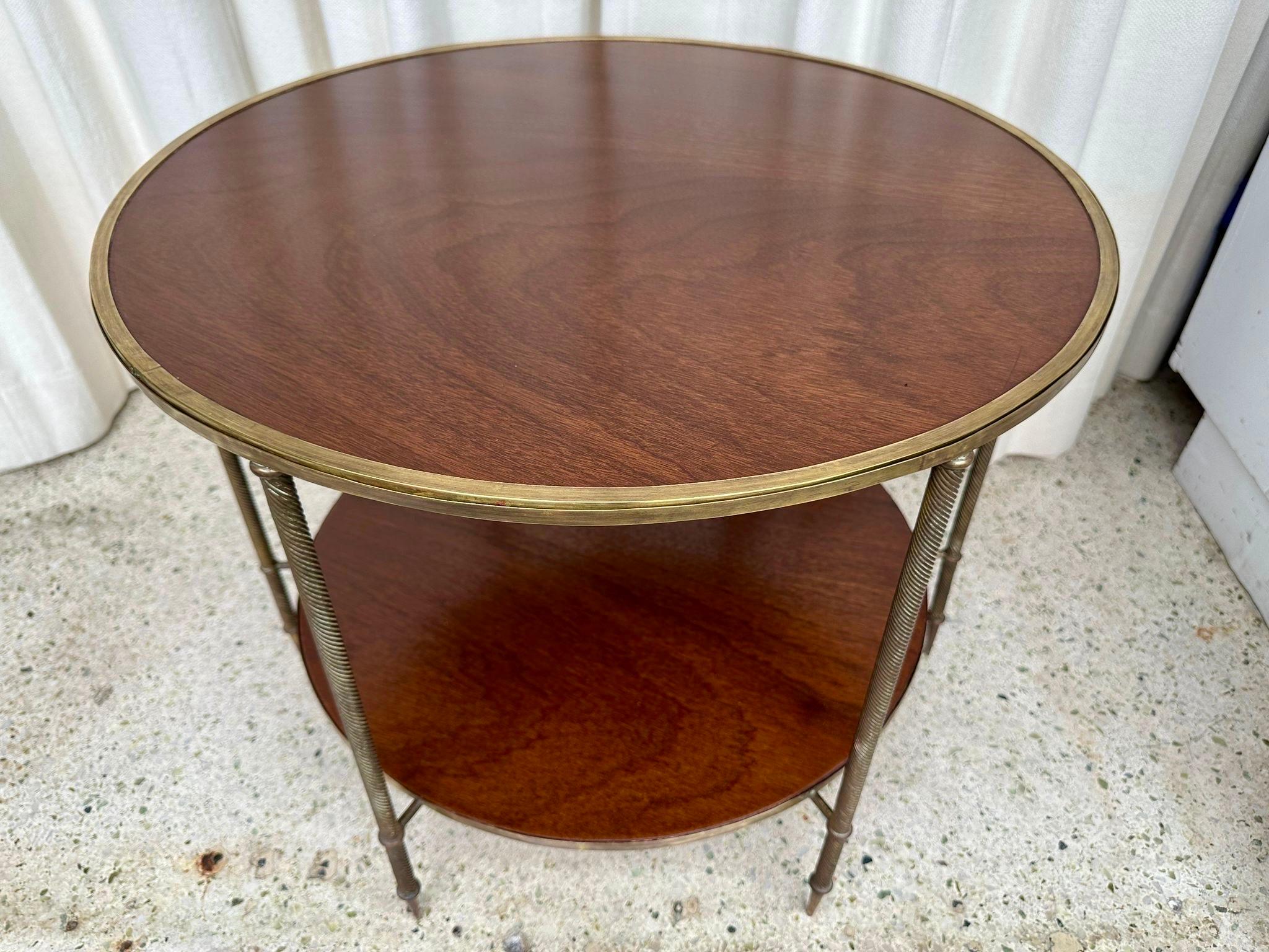 Fantastic Art Deco Round Flip-Top Cocktail Table/ Game Table In Good Condition For Sale In North Miami, FL