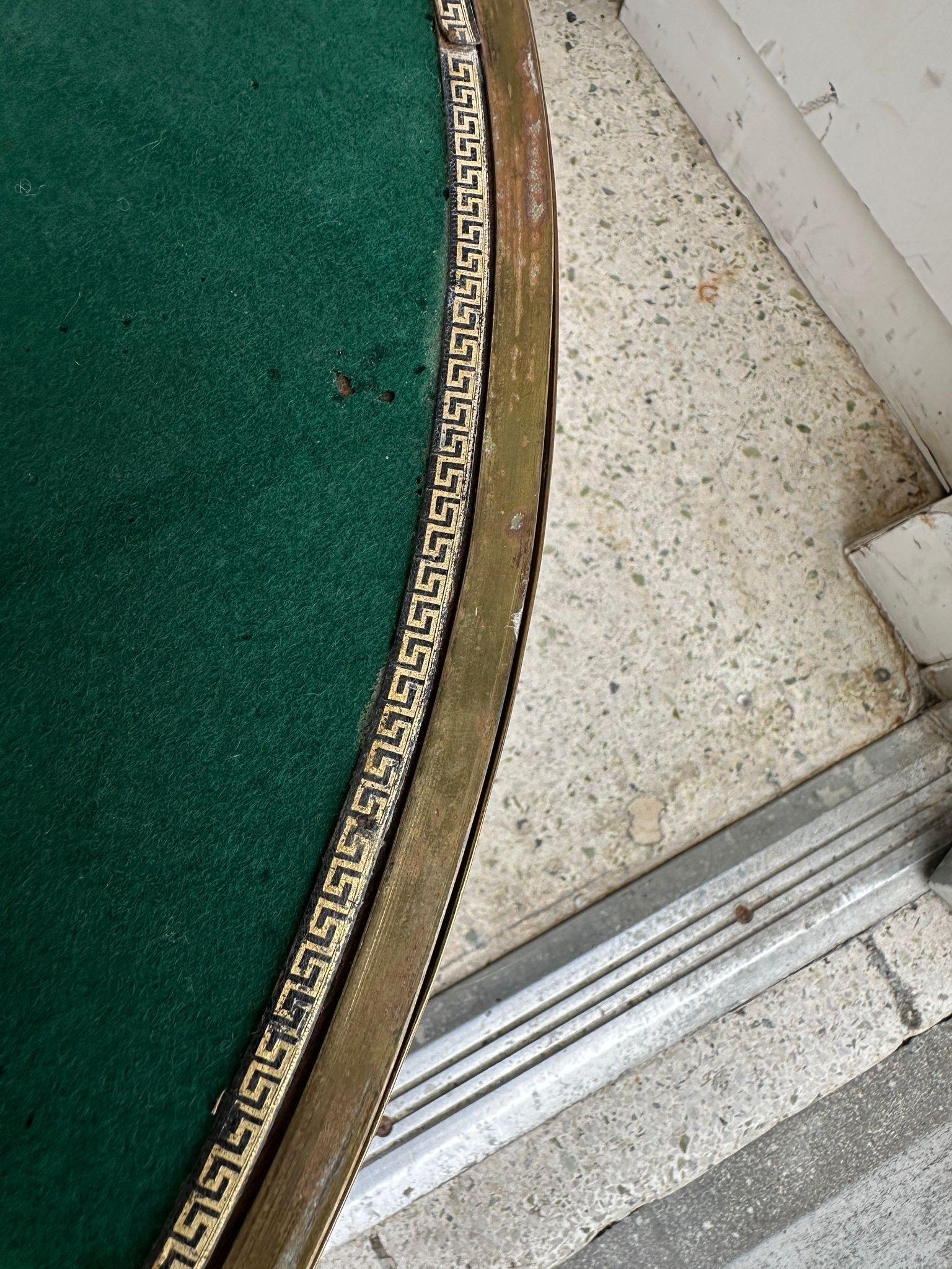 Mid-20th Century Fantastic Art Deco Round Flip-Top Cocktail Table/ Game Table For Sale