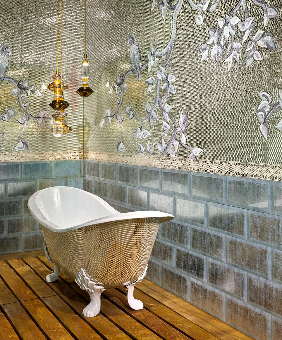 mosaic bathtub