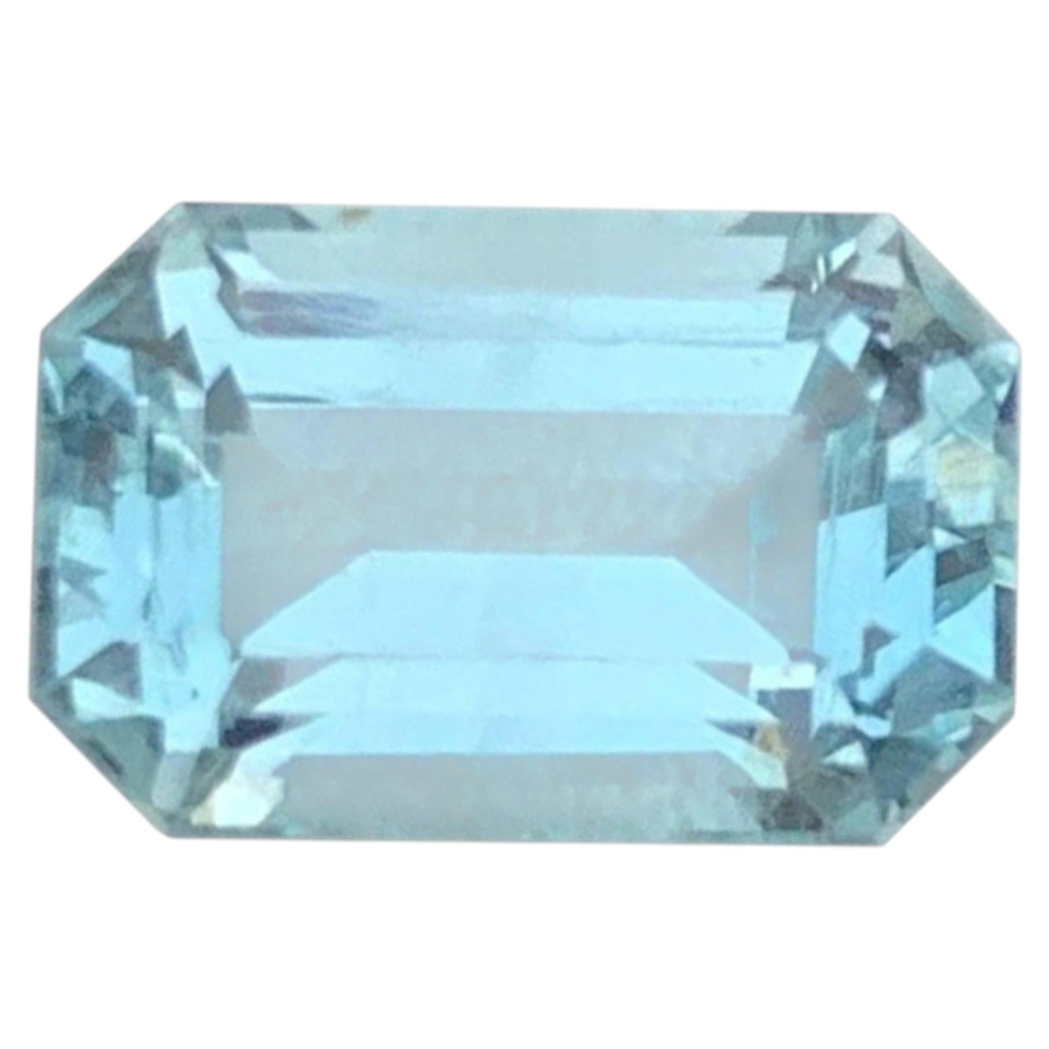Fantastic Blue Natural Aquamarine Stone 2.55 Carats Aquamarine Ring Jewelry