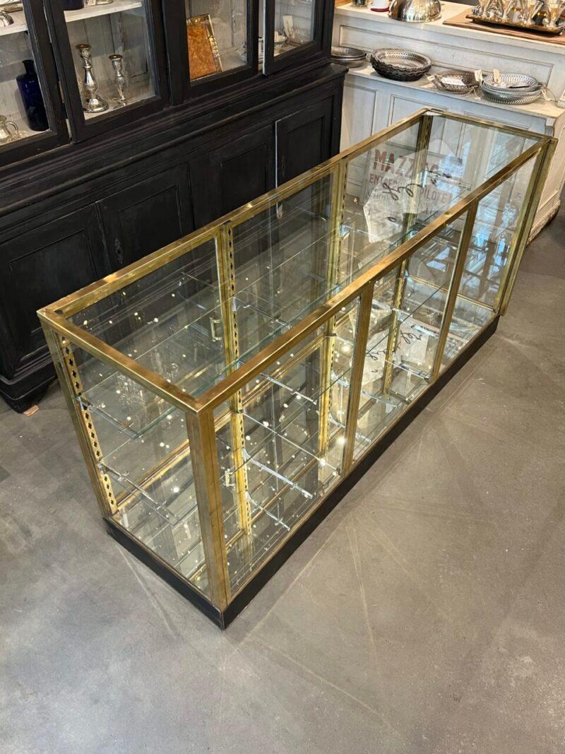 20th Century Fantastic Brass Counter Display Unit-1930s France For Sale