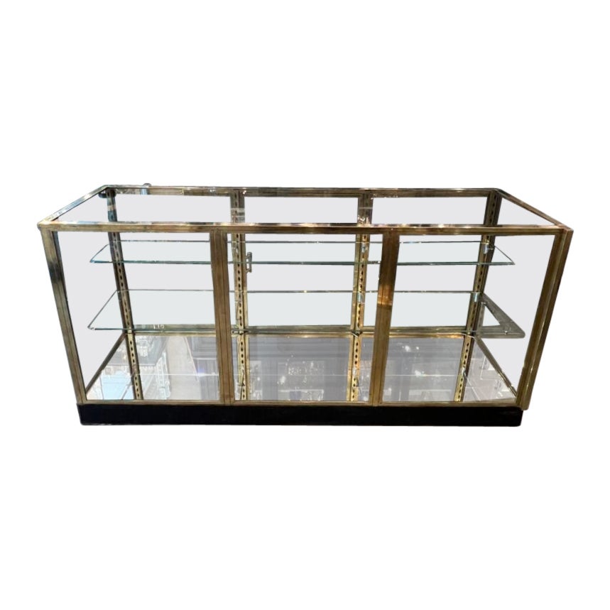 Fantastic Brass Counter Display Unit-1930s France For Sale