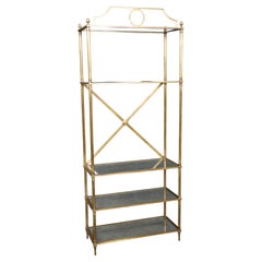 Fantastic Bronze or Brass Maison Jansen Style 5 Tier Etagere Bookshelf Display