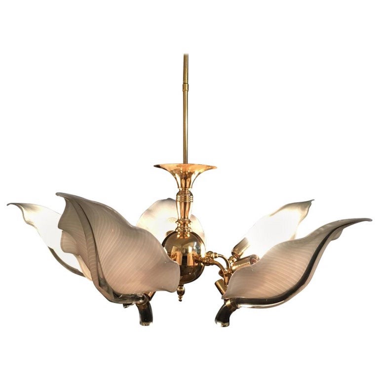 Fantastic Chandelier Franco Luce for Seguso, Murano, 1970s For Sale at