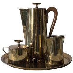 Fantastic circa 1952 Five-Piece Tommi Parzinger, Dorlyn Silversmith Serving Ware