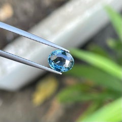 Fantastic Cobalt Blue Spinel Gemstone 1.04 Carats Aig Certified Spinel Burma