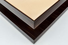 Fantastic Coffee Table Polished Ebony Finish Top in Vetrite