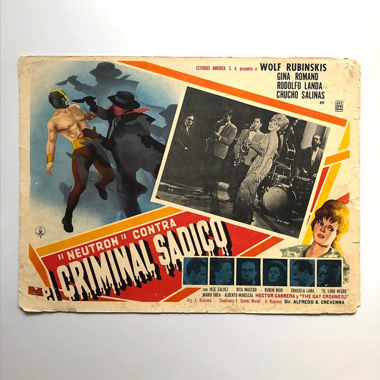 Fantastic Collection of 16 Original and Rare Mexican Wrestling Movie Posters For Sale 9