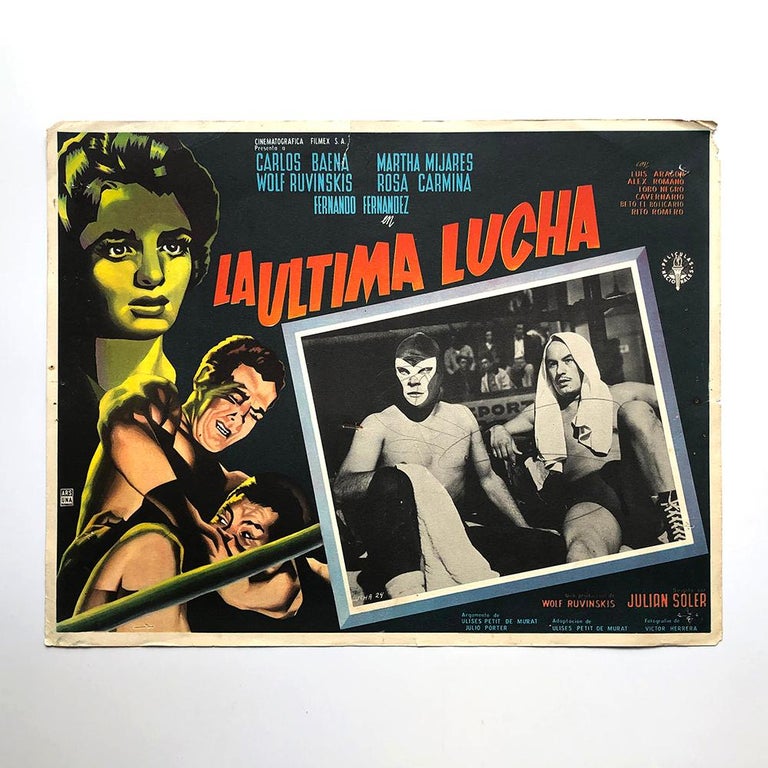 Fantastic Collection of 16 Original and Rare Mexican Wrestling Movie Posters For Sale 2