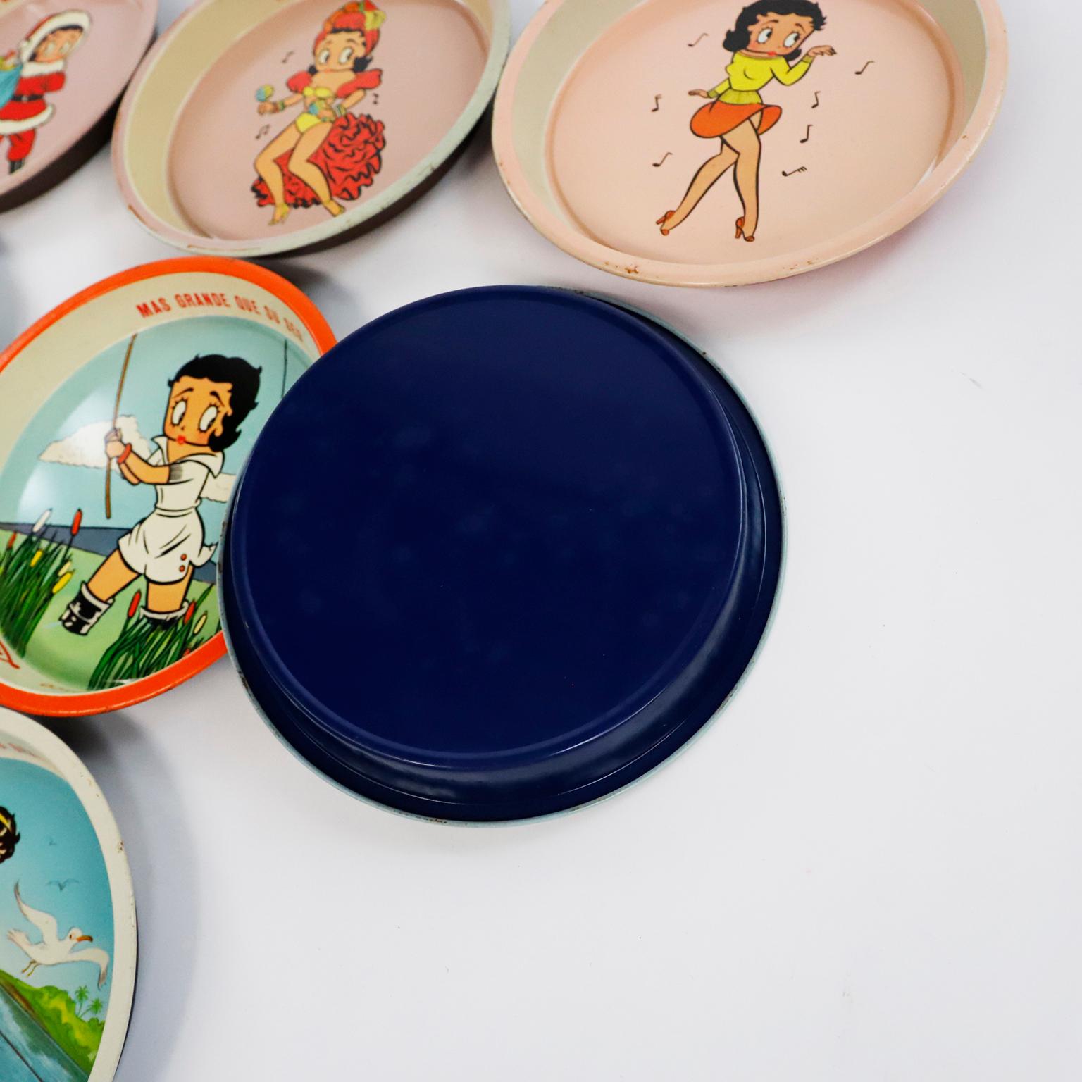 Mid-Century Modern Fantastic Collection of 34 Vintage Mexican Betty Boop 
