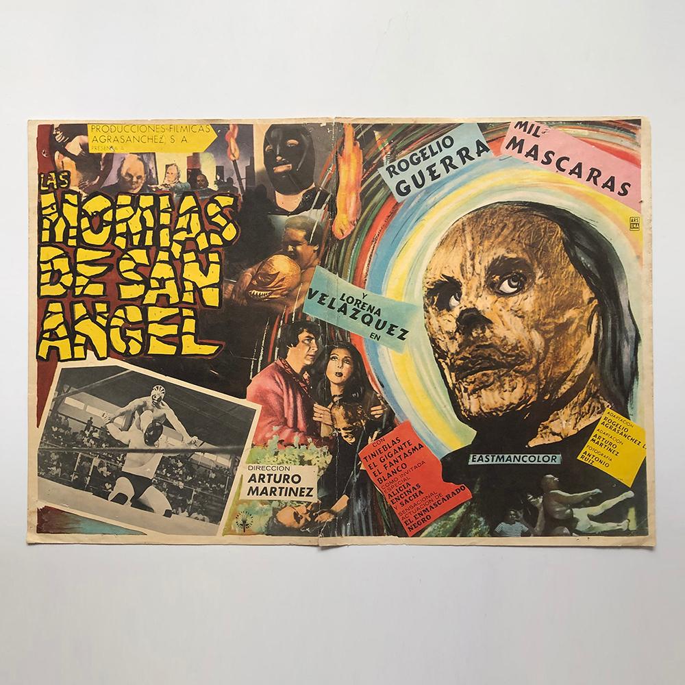 Mid-20th Century Fantastic Collection of 8 Original and Rare Mexican Wrestling Movie Posters