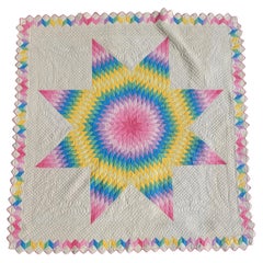 Fantastic Colorful Pastel Star Quilt