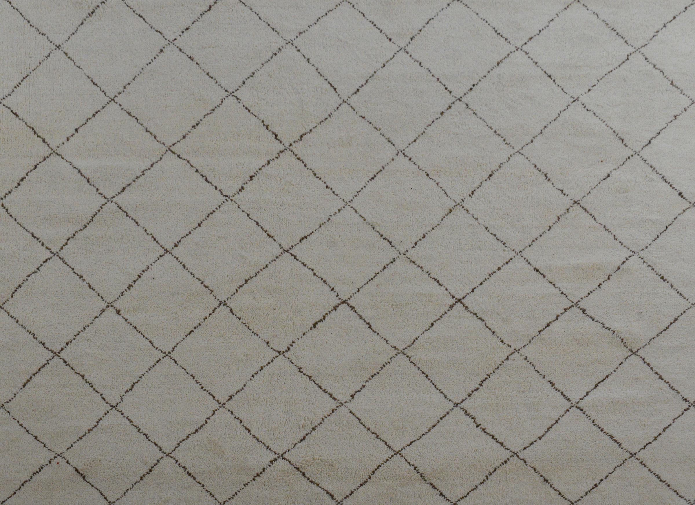 Mid-Century Modern Fantastic Contemporary Beni Ourain Style Rug For Sale