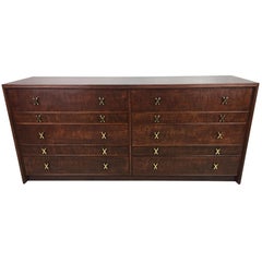 Fantastic Curly Maple Dresser by Paul Frankl for Johnson Furniture
