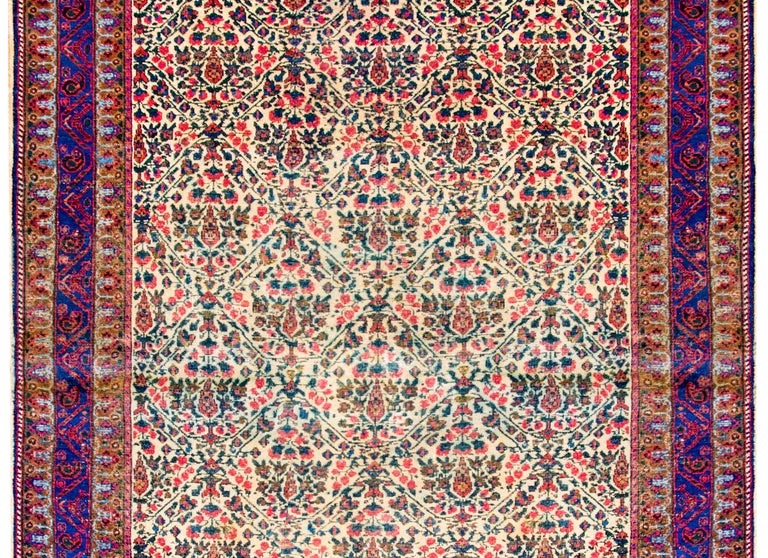 Fantastic Early 20th Century Antique Afshan Rug For Sale at 1stDibs