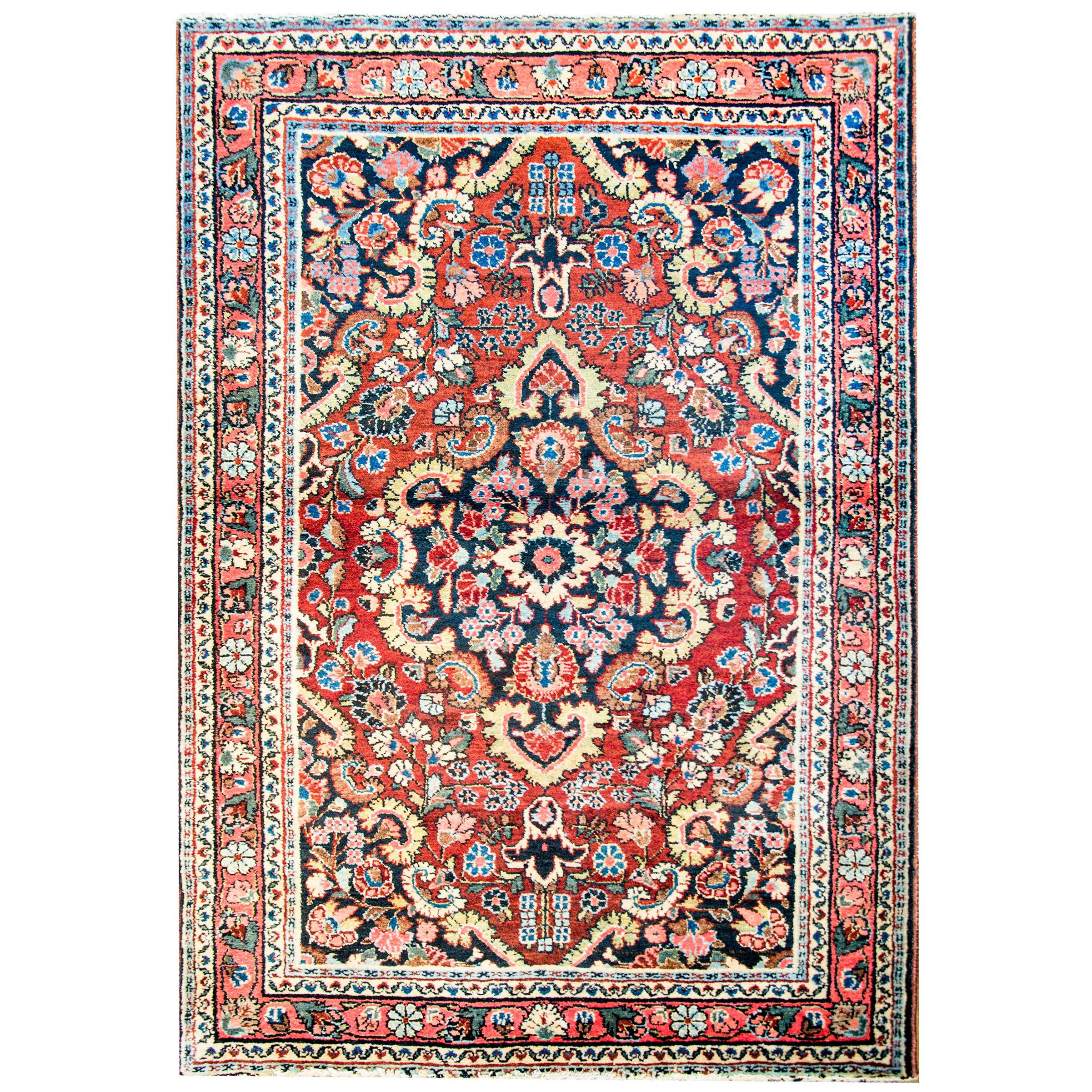 Fantastic Early 20th Century Antique Bibikibad Rug For Sale