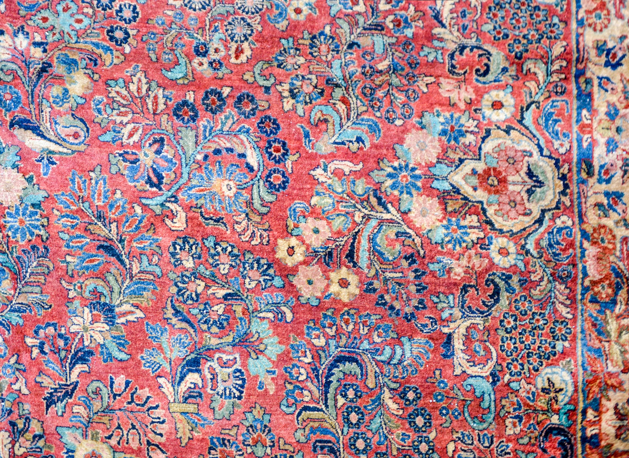 Persian Fantastic Early 20th Century Antique Sarouk Rug For Sale