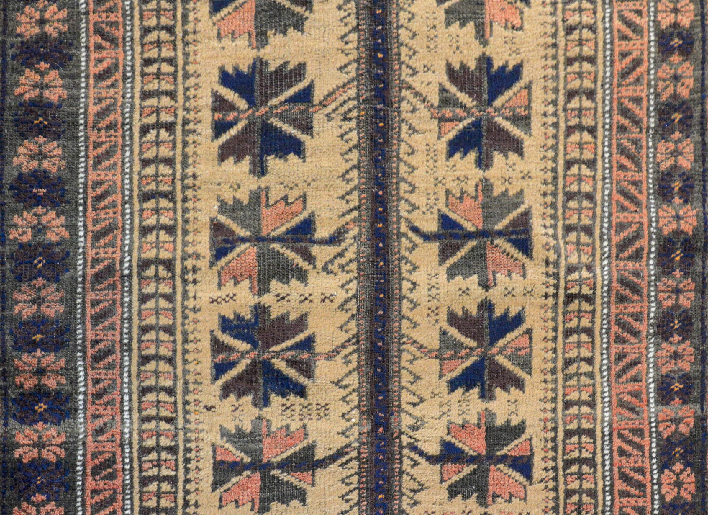 Tribal Fantastic Early 20th Century Baluch Prayer Rug For Sale