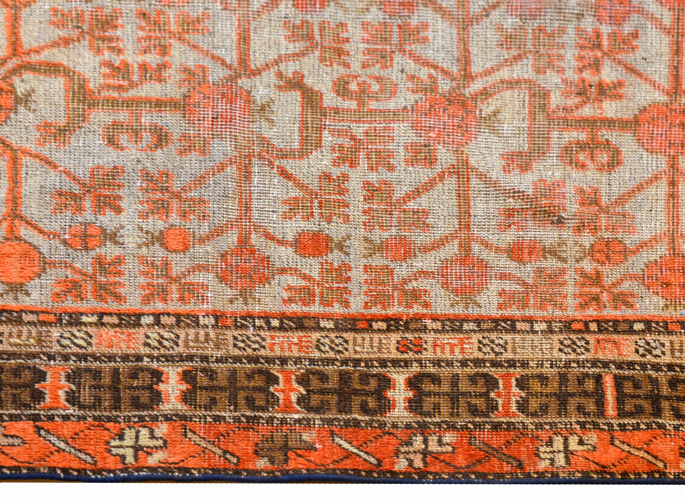 Fantástica alfombra Samaghand de Asia Central de principios del siglo XX en Bueno Estado en Chicago, IL