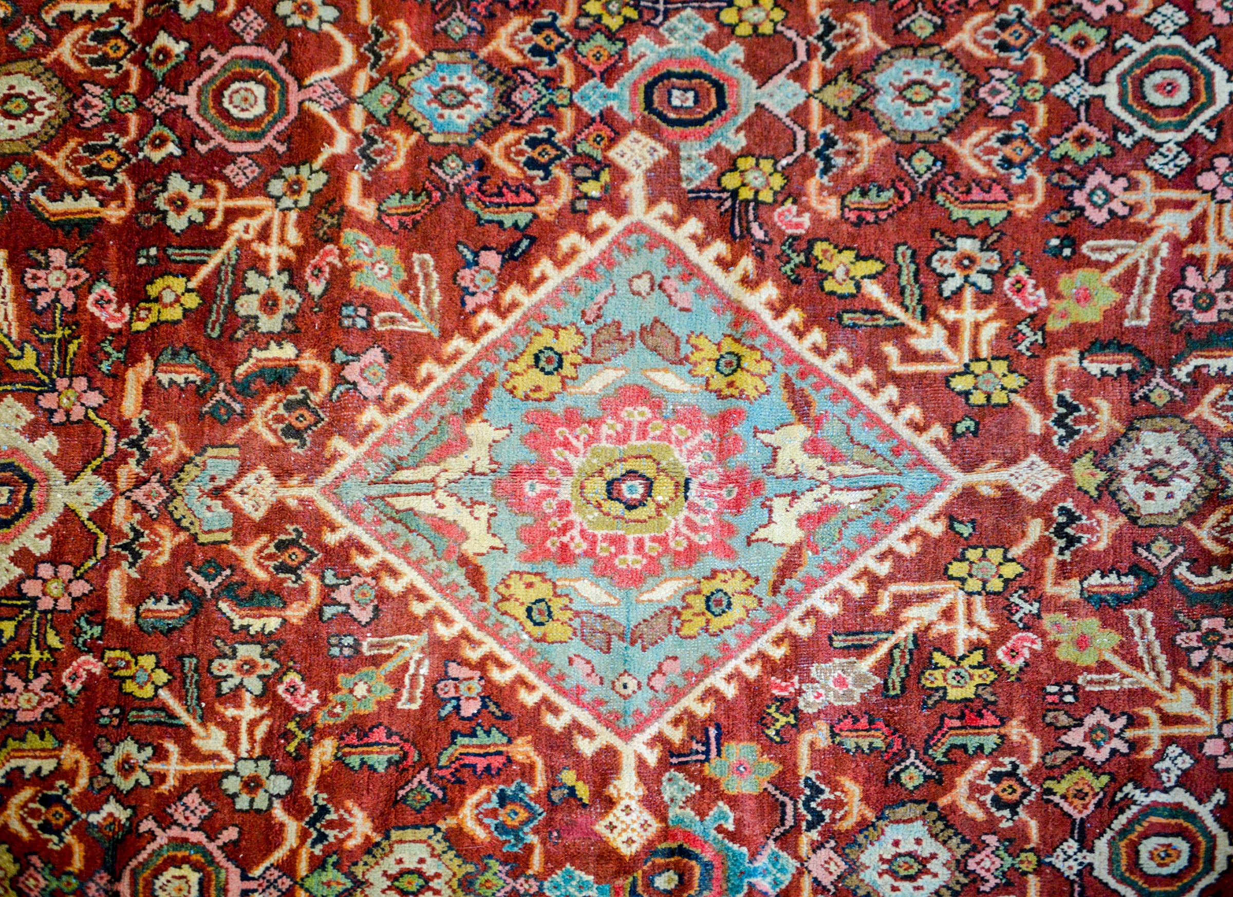 Persian Fantastic Early 20th Century Mahal Rug For Sale