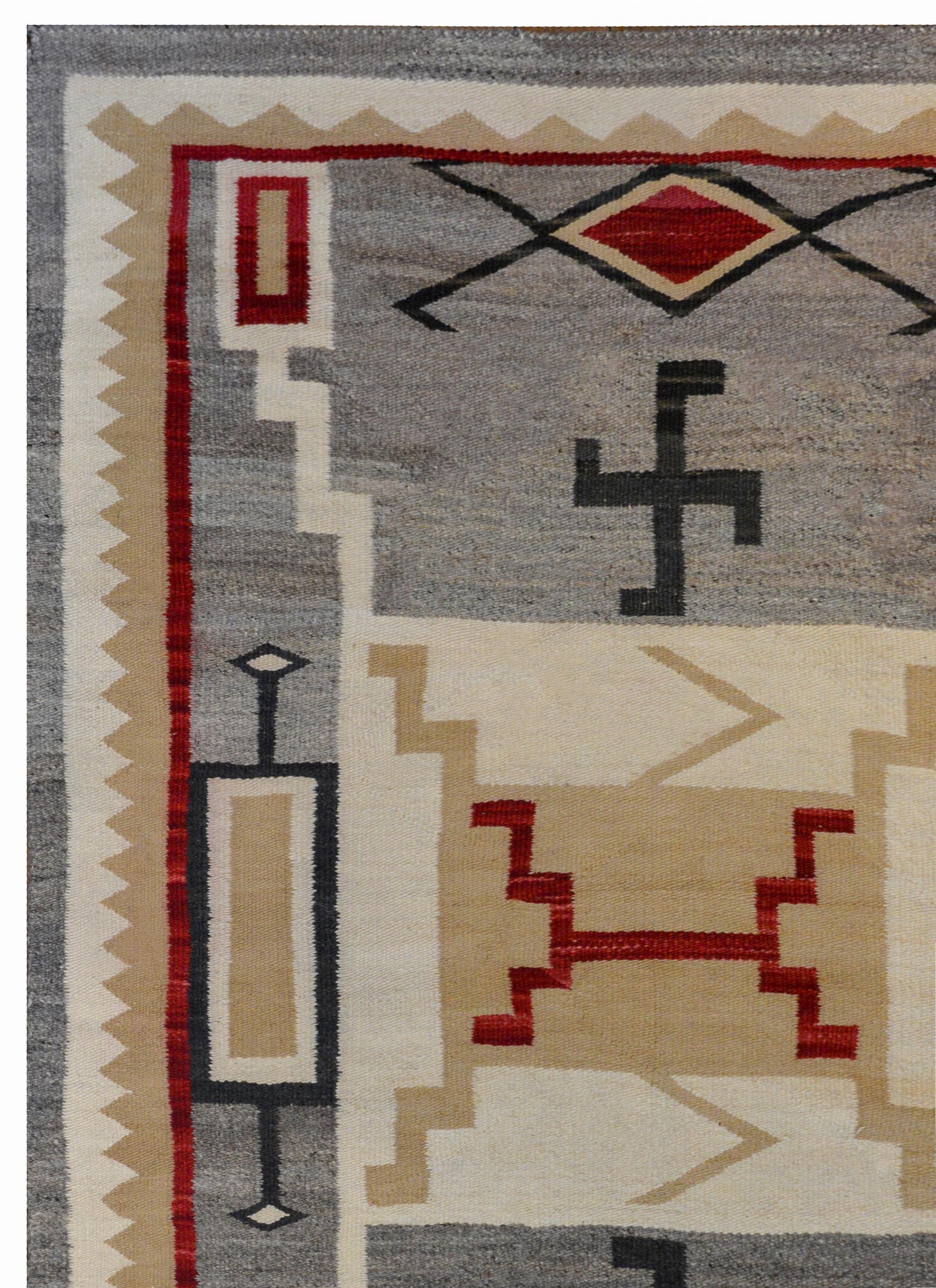 American Fantastic Early 20th Century Navajo Rug