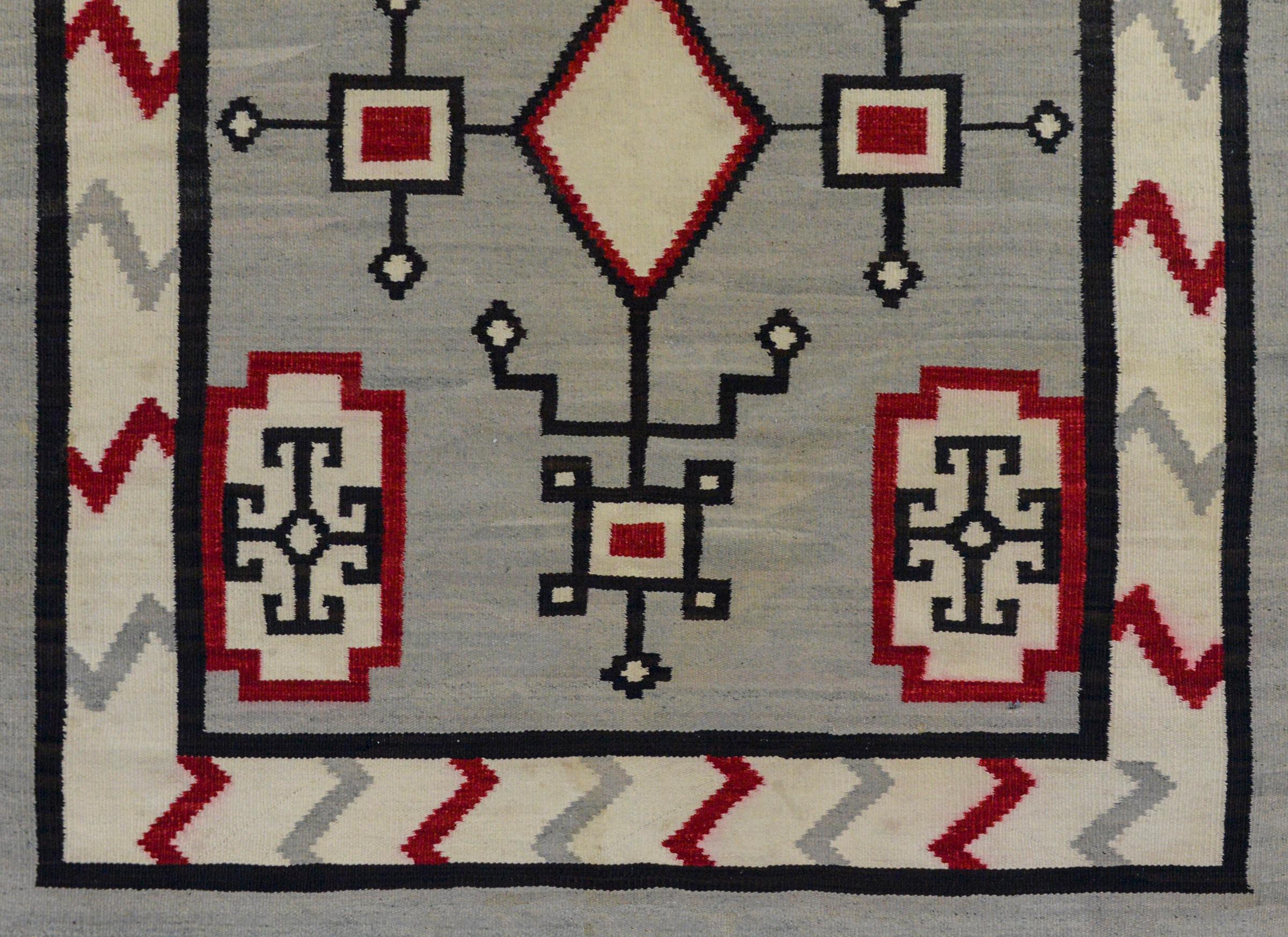 Vegetable Dyed Fantastic Early 20th Century Navajo Rug