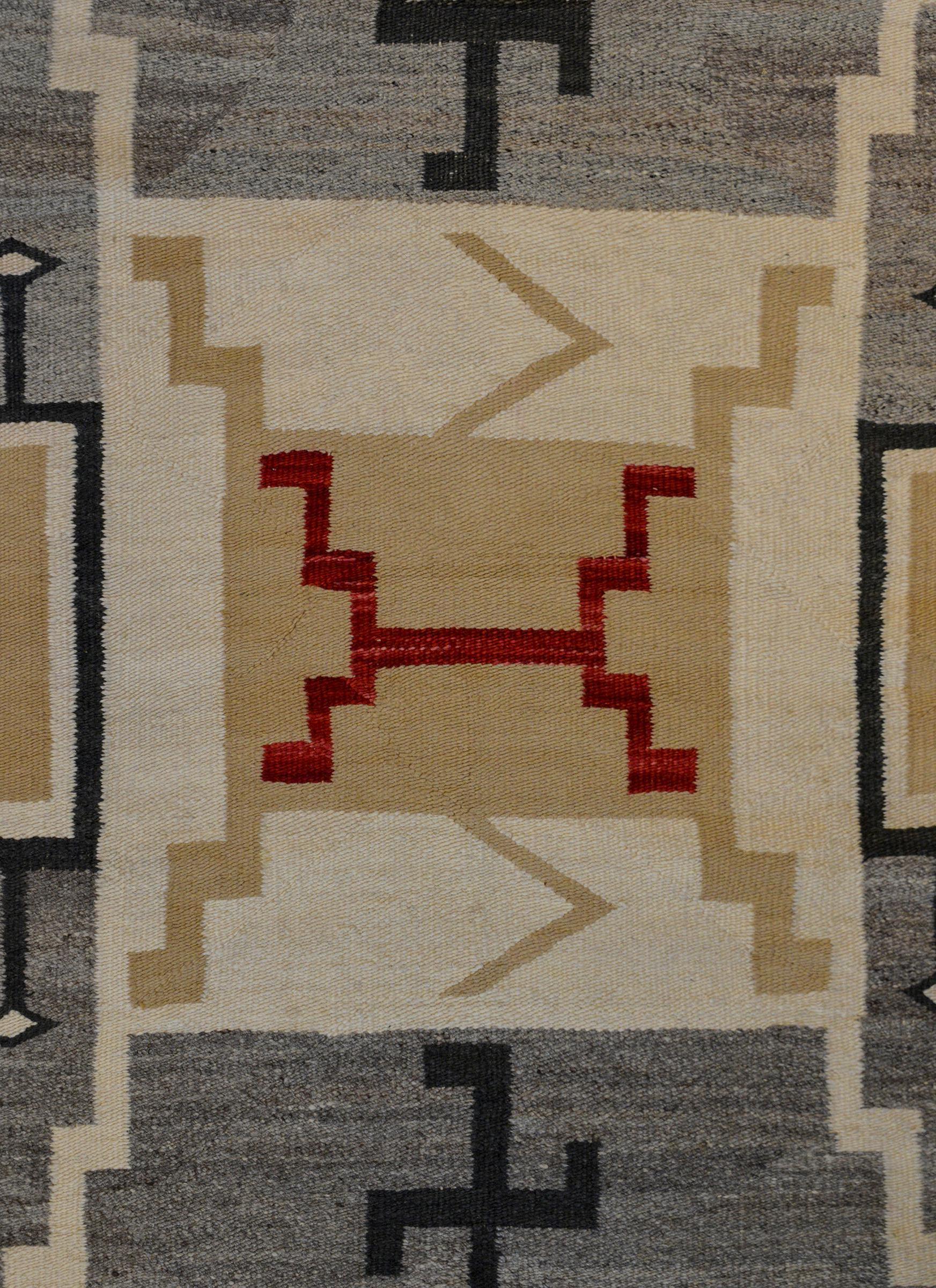 Vegetable Dyed Fantastic Early 20th Century Navajo Rug