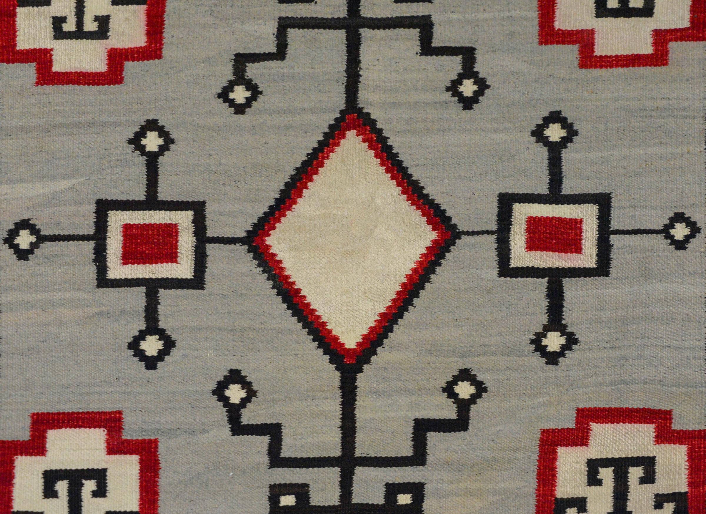 Wool Fantastic Early 20th Century Navajo Rug
