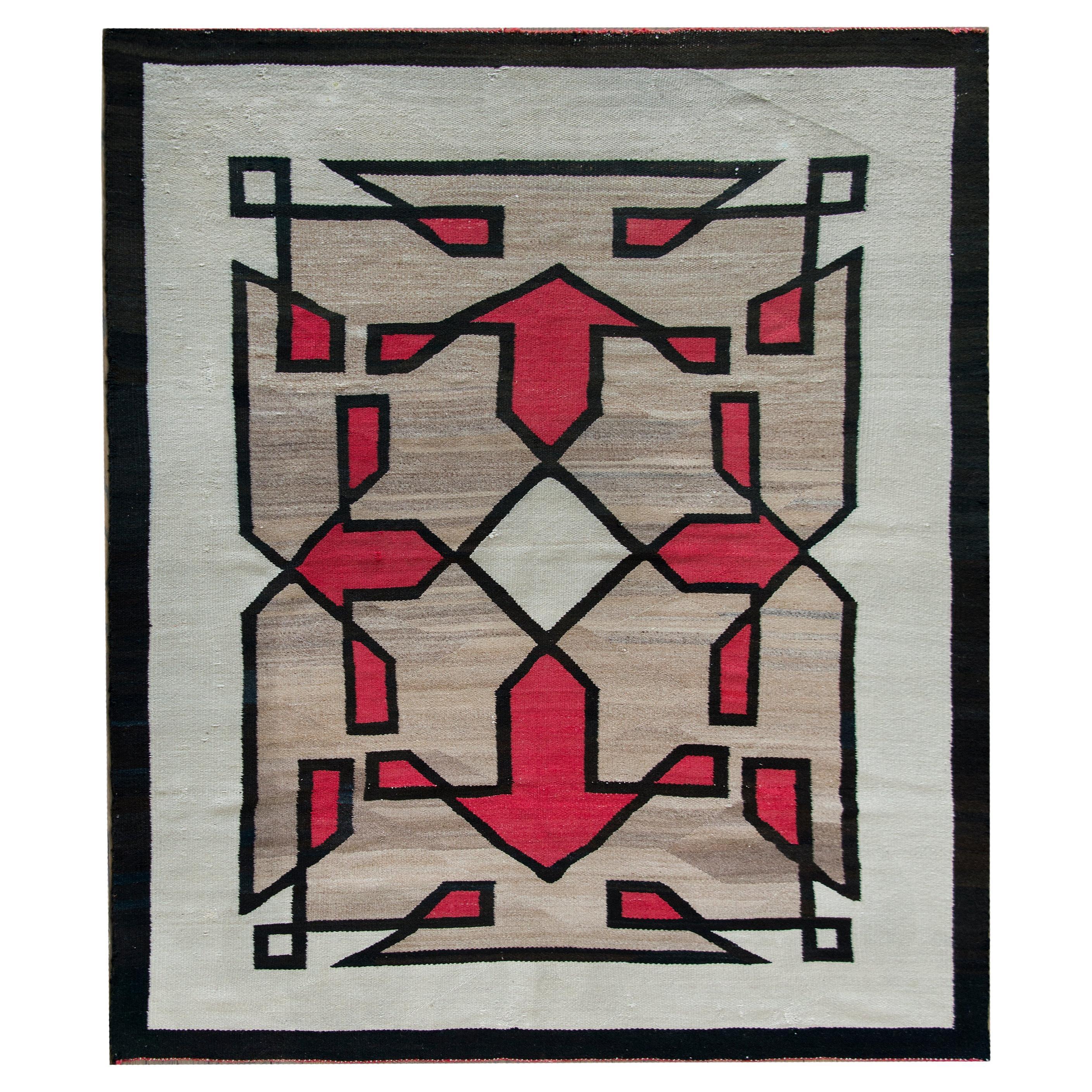 Fantastic Early 20th Century Navajo Rug For Sale