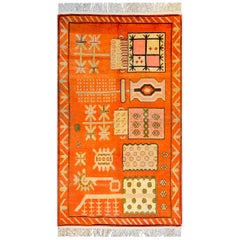 Fantastic Early 20th Century Pictorial Khotan Rug