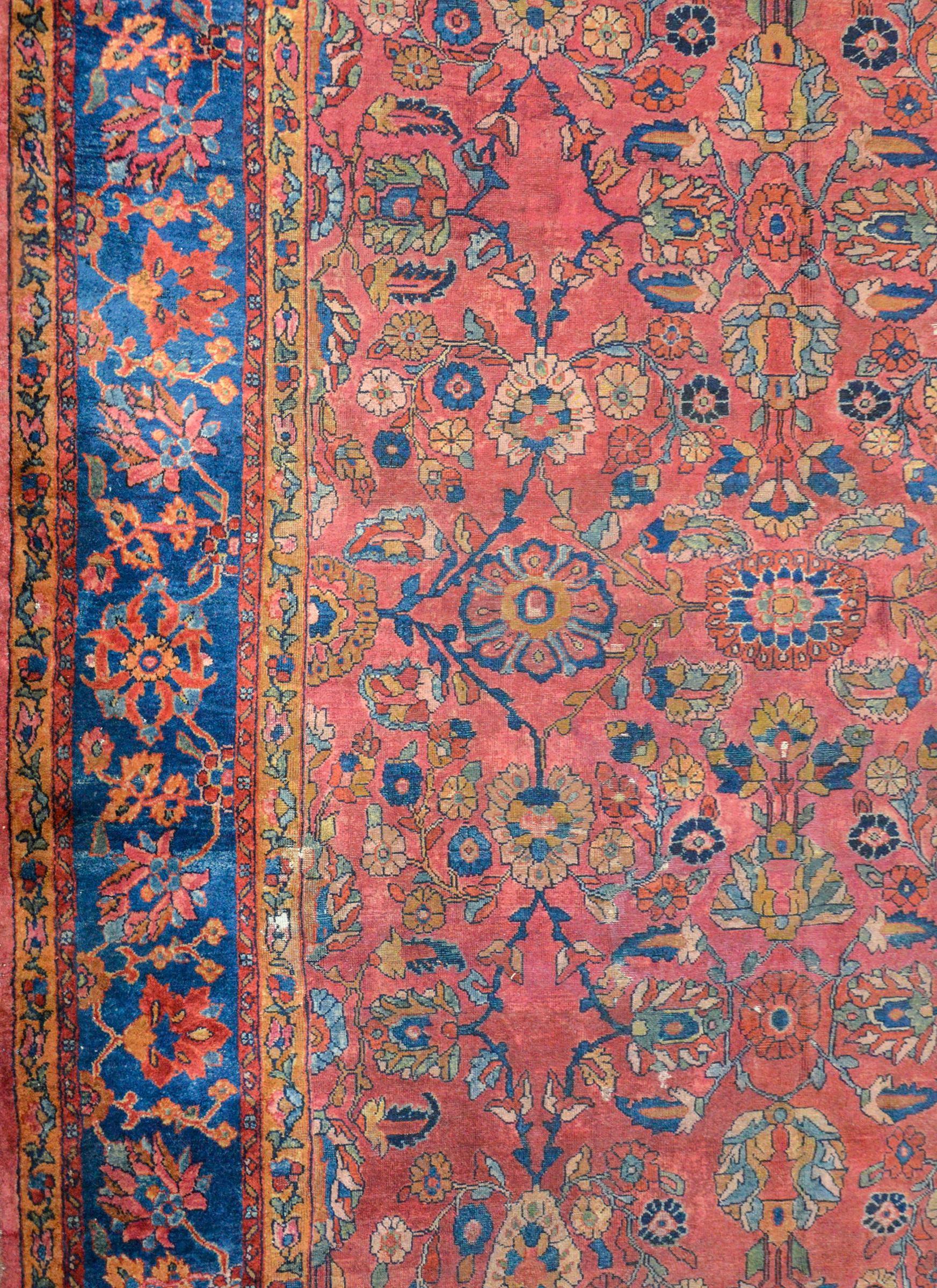 Persian Fantastic Early 20th Century Sarouk Mahal Rug