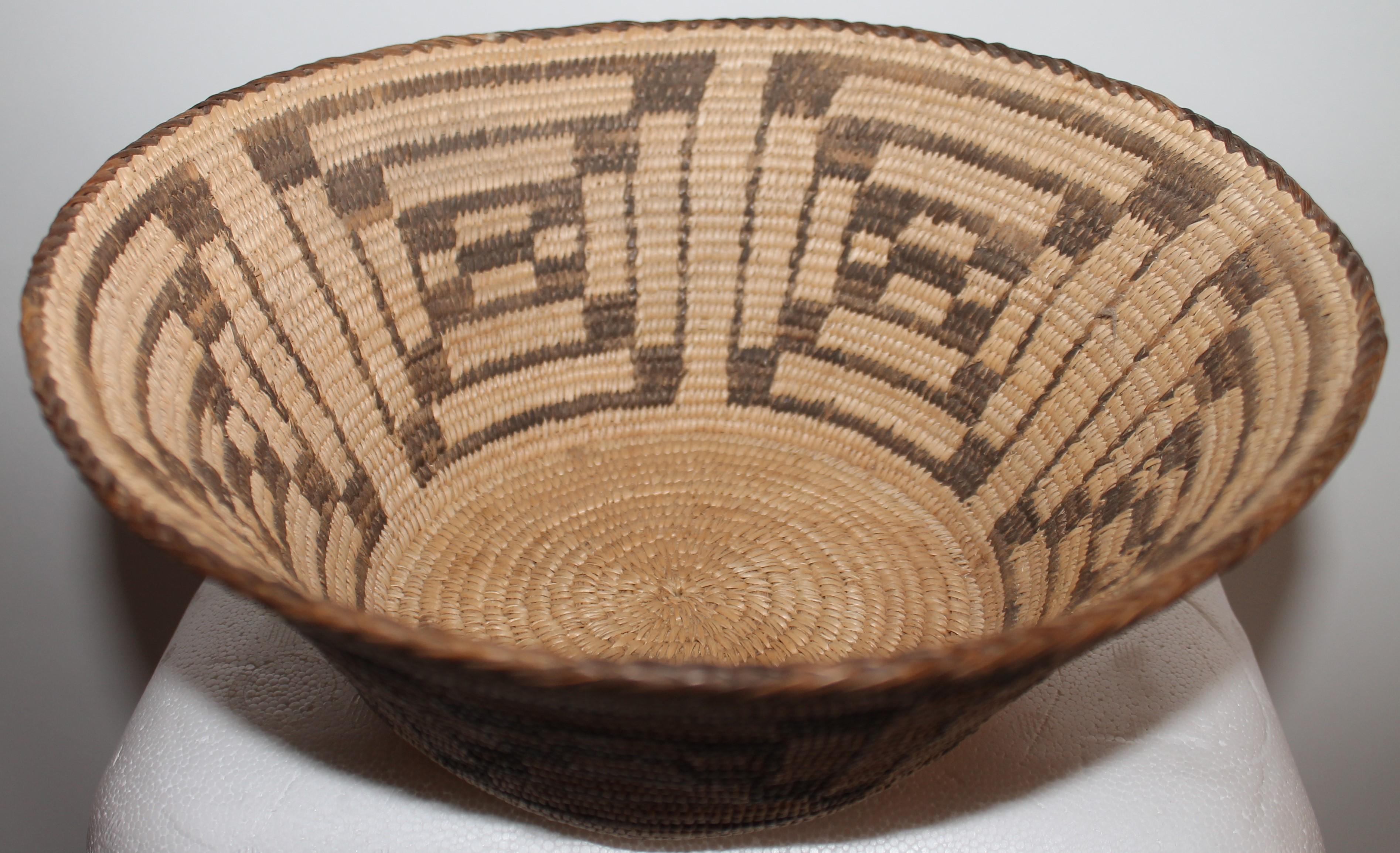 Native American Fantastic Early 20thc Pima Indian Basket