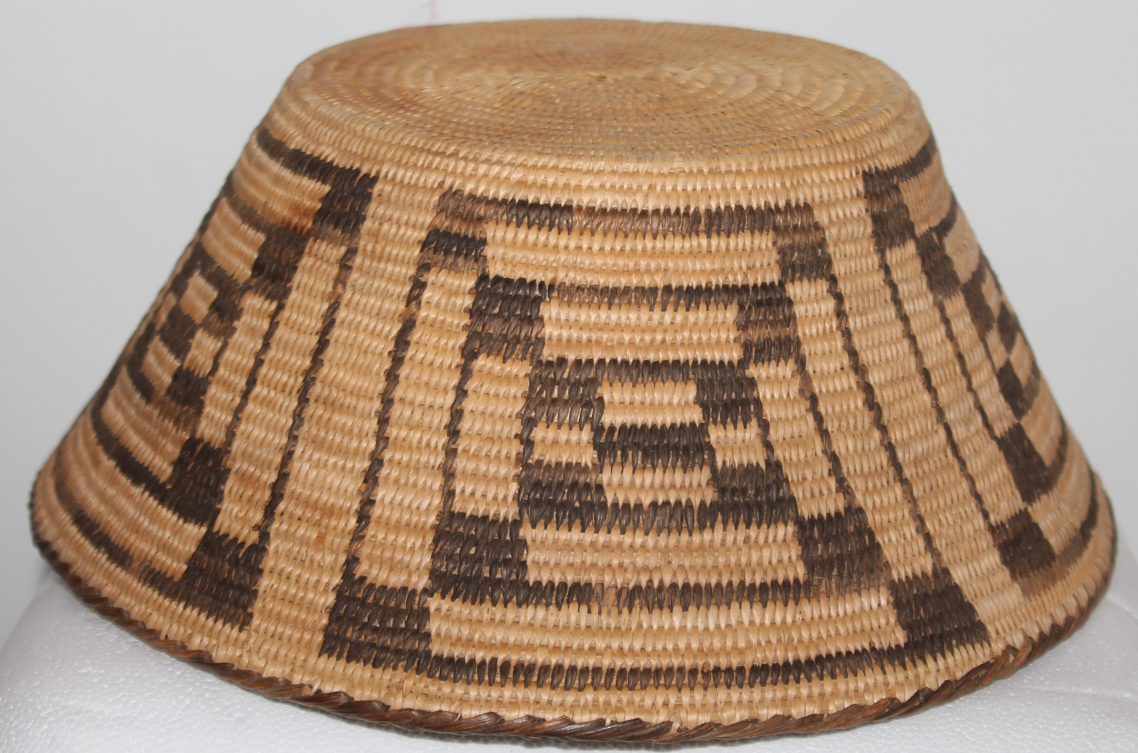 Hand-Crafted Fantastic Early 20thc Pima Indian Basket