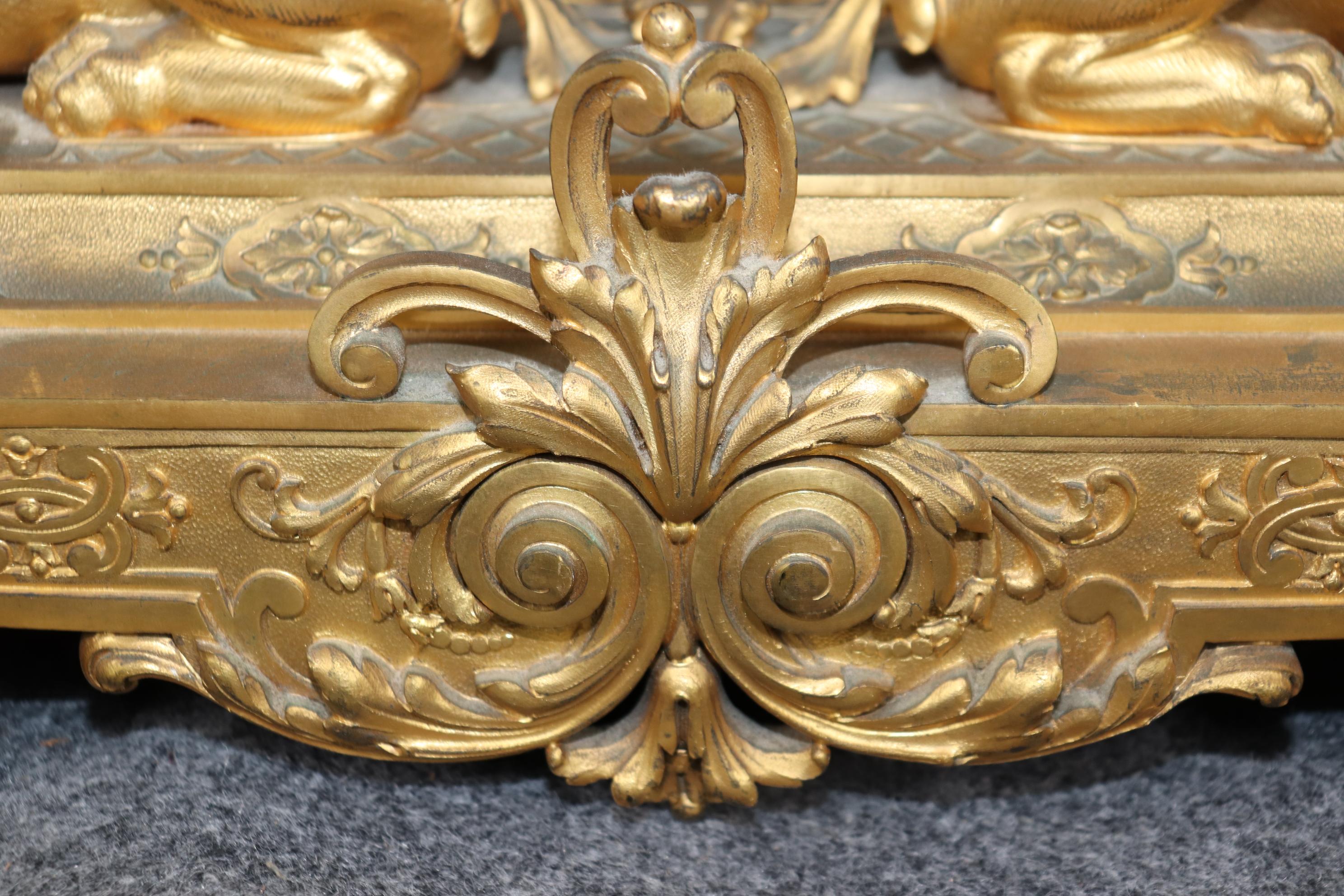 Fantastisches figurales Maiden-Sphinx-Uhr-Set im französischen Empire-Stil des 19. Jahrhunderts im Angebot 11