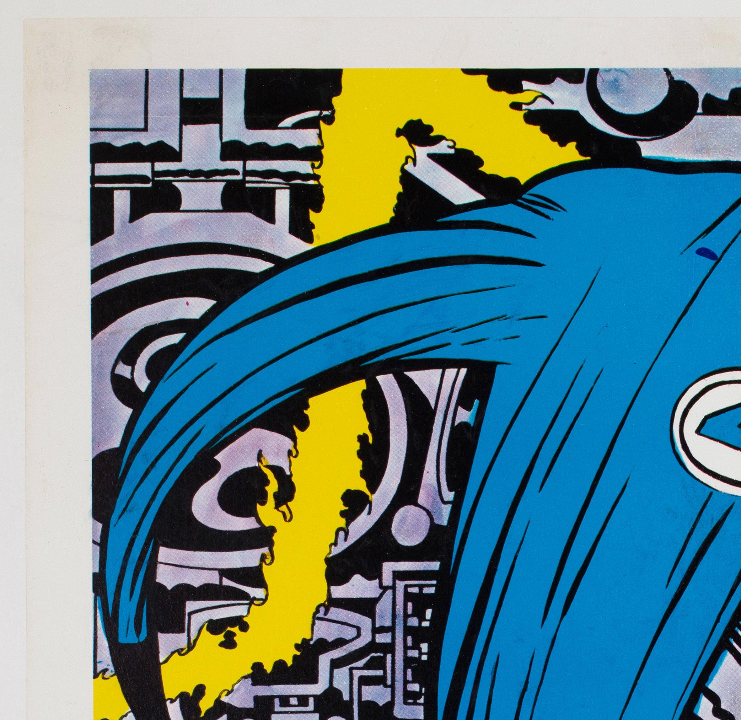 American Fantastic Four 1970 Marvel Poster, Jack Kirby For Sale