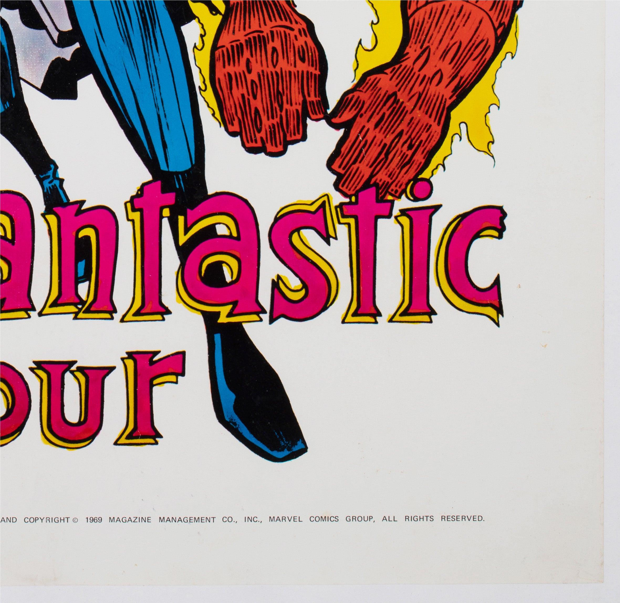 Fantastic Four 1970 Marvel Poster, Jack Kirby For Sale 2