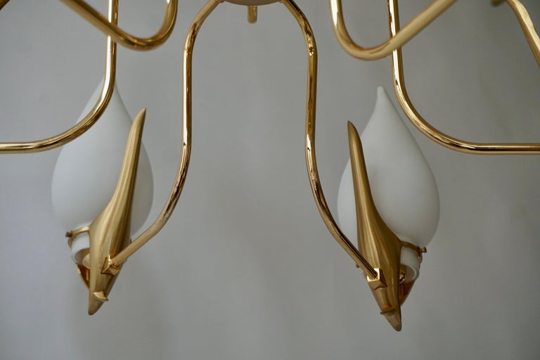Franco Luce Murano Glass Chandelier, 1970s For Sale 4