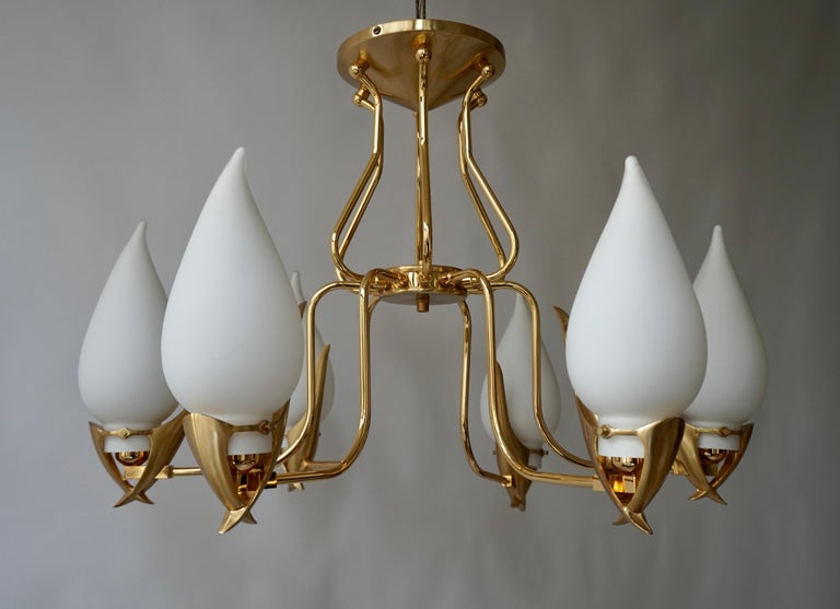 Franco Luce Murano Glass Chandelier, 1970s For Sale 2