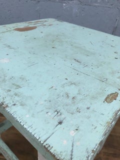 Fantastic French Antique Stool, Bedside, Original Paint, Vintage, Oak