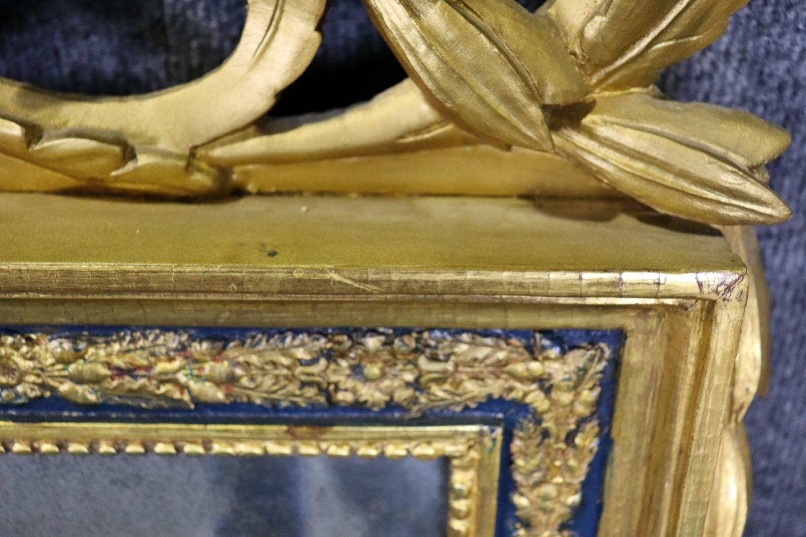 Fantastique miroir mural ancien Louis XV français sculpté en vente 5