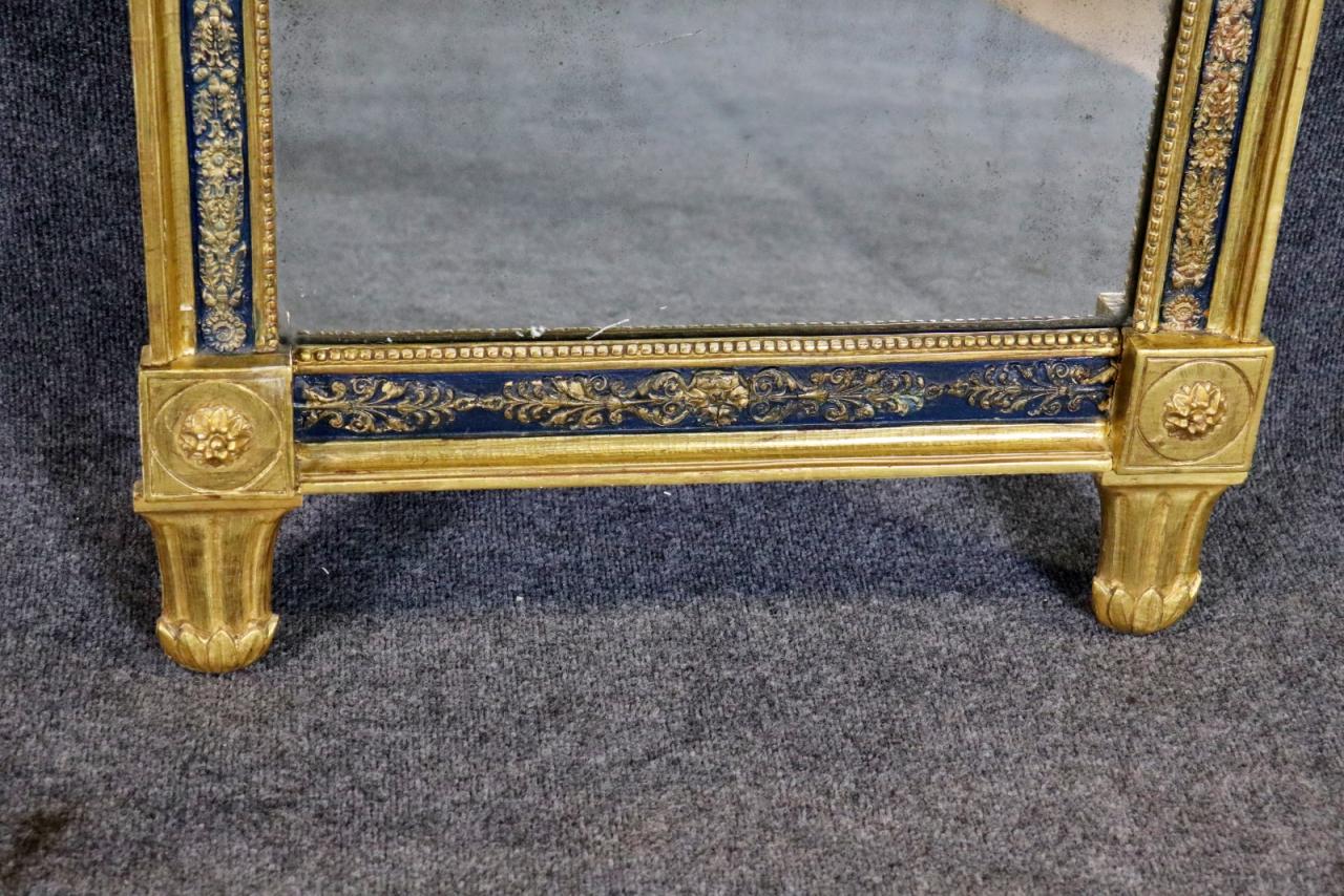 Fantastique miroir mural ancien Louis XV français sculpté en vente 6