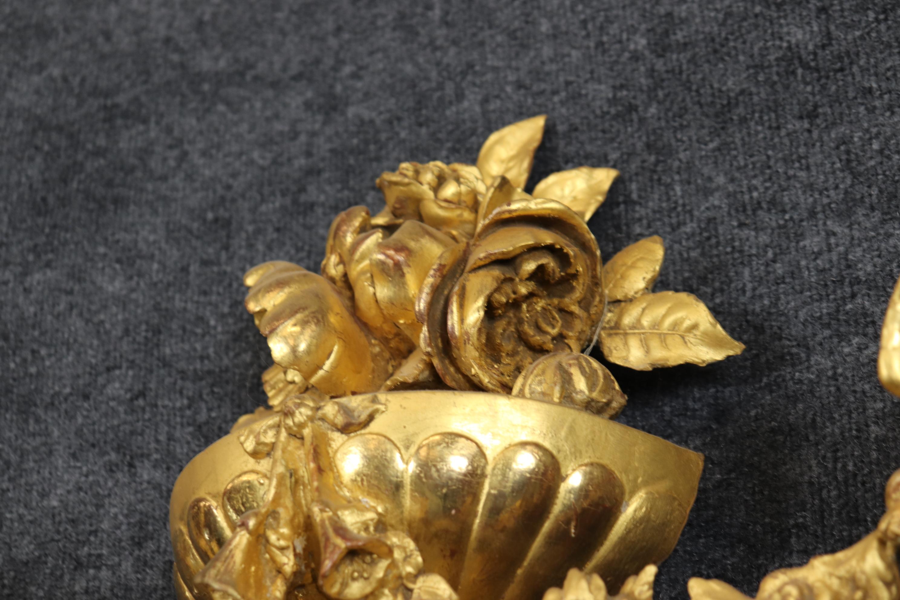 Fantastic French Gilded Figural Maiden Mirror with Full Body Birds and Flowers For Sale 13