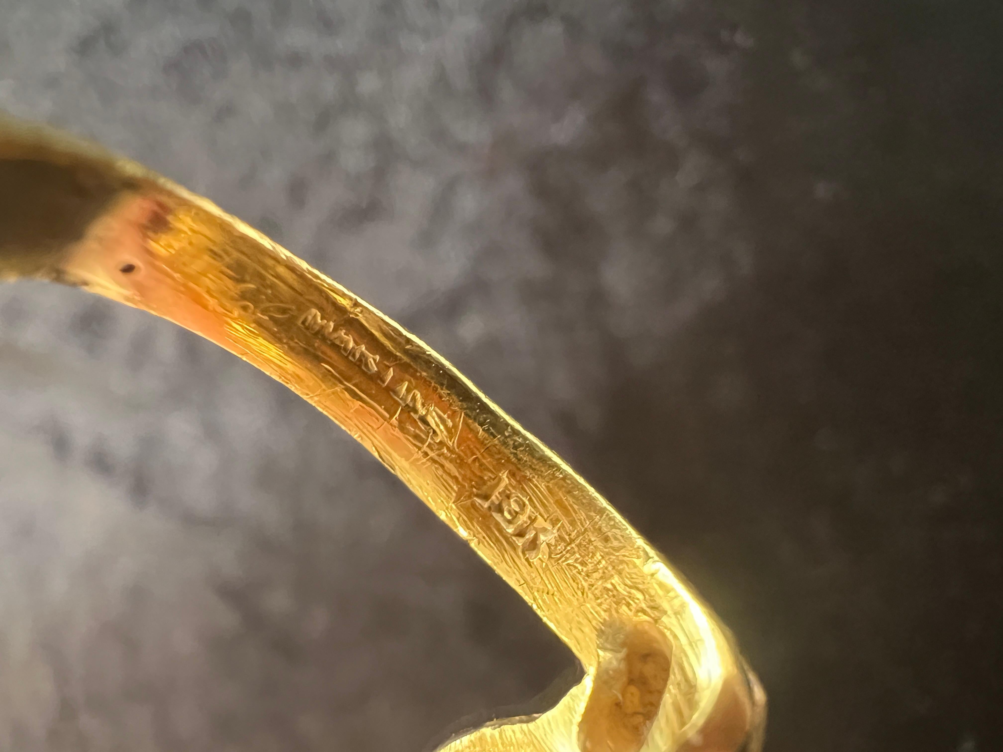 Fantastic Gold and Enamel Tiger Ring im Zustand „Hervorragend“ im Angebot in New York, NY