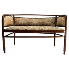 Fantastic Gustav Siegel 716 Sofa, J.J. Kohn, Vienna Secession 1900s