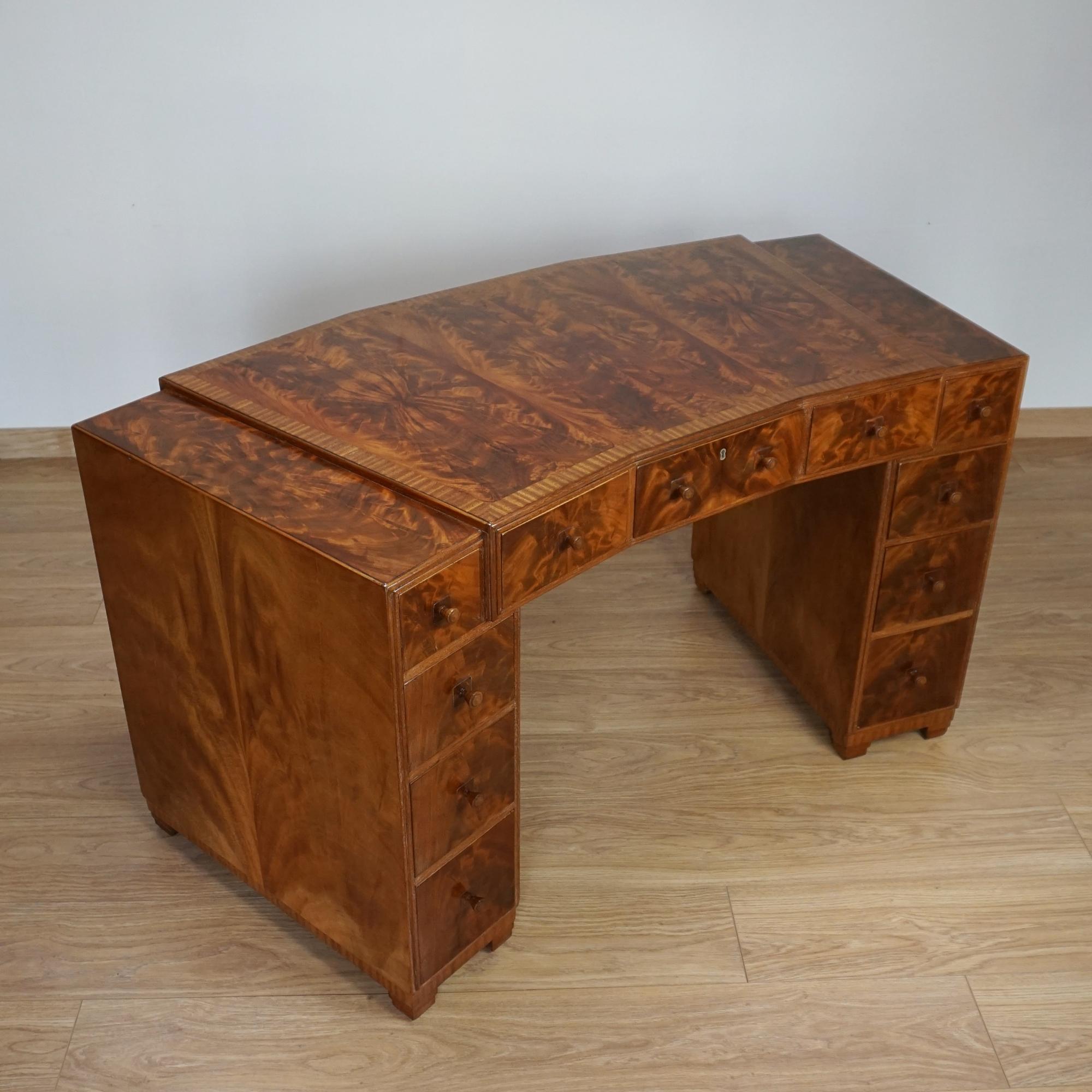 Fantastic Heal's of London Art Deco Desk 11