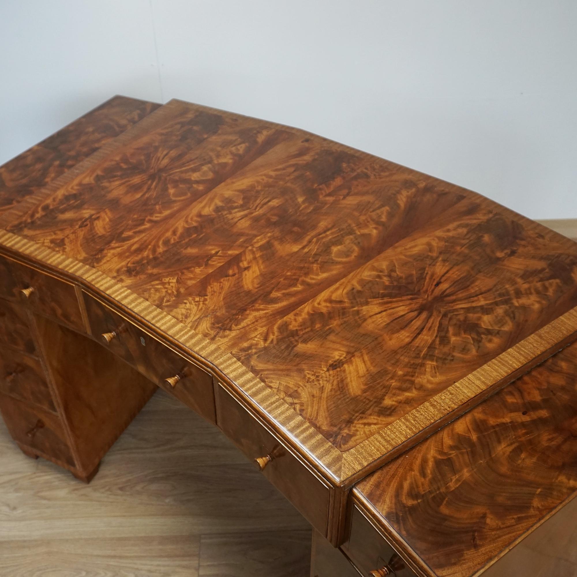 20th Century Fantastic Heal's of London Art Deco Desk