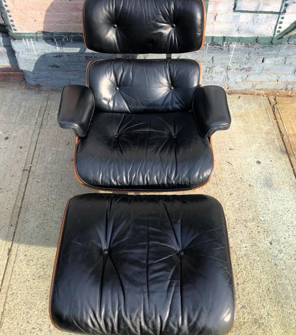 Gorgeous Herman Miller Eames Lounge chair and ottoman from early 1970s. Purchased from original owner. Signed. All original.