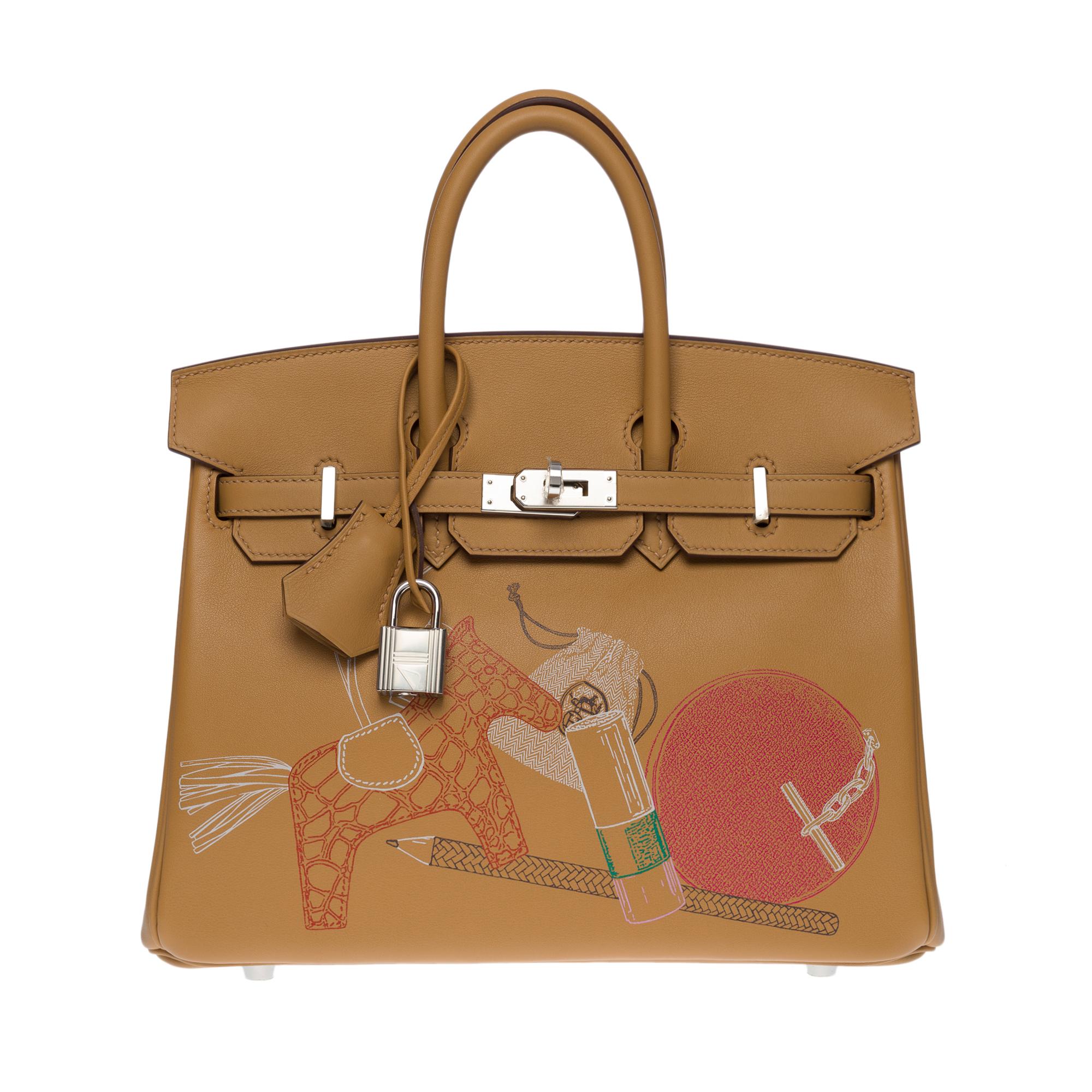 Fantastic Hermes Birkin 25cm handbag Biscuit In and Out Limited Edition ...